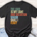 Youth Tee — "The Lord Is My Light and Salvation" Christian Faith Graphic