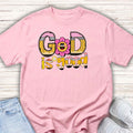 Youth Tee — "God Is Good" Retro alphabet Graphic