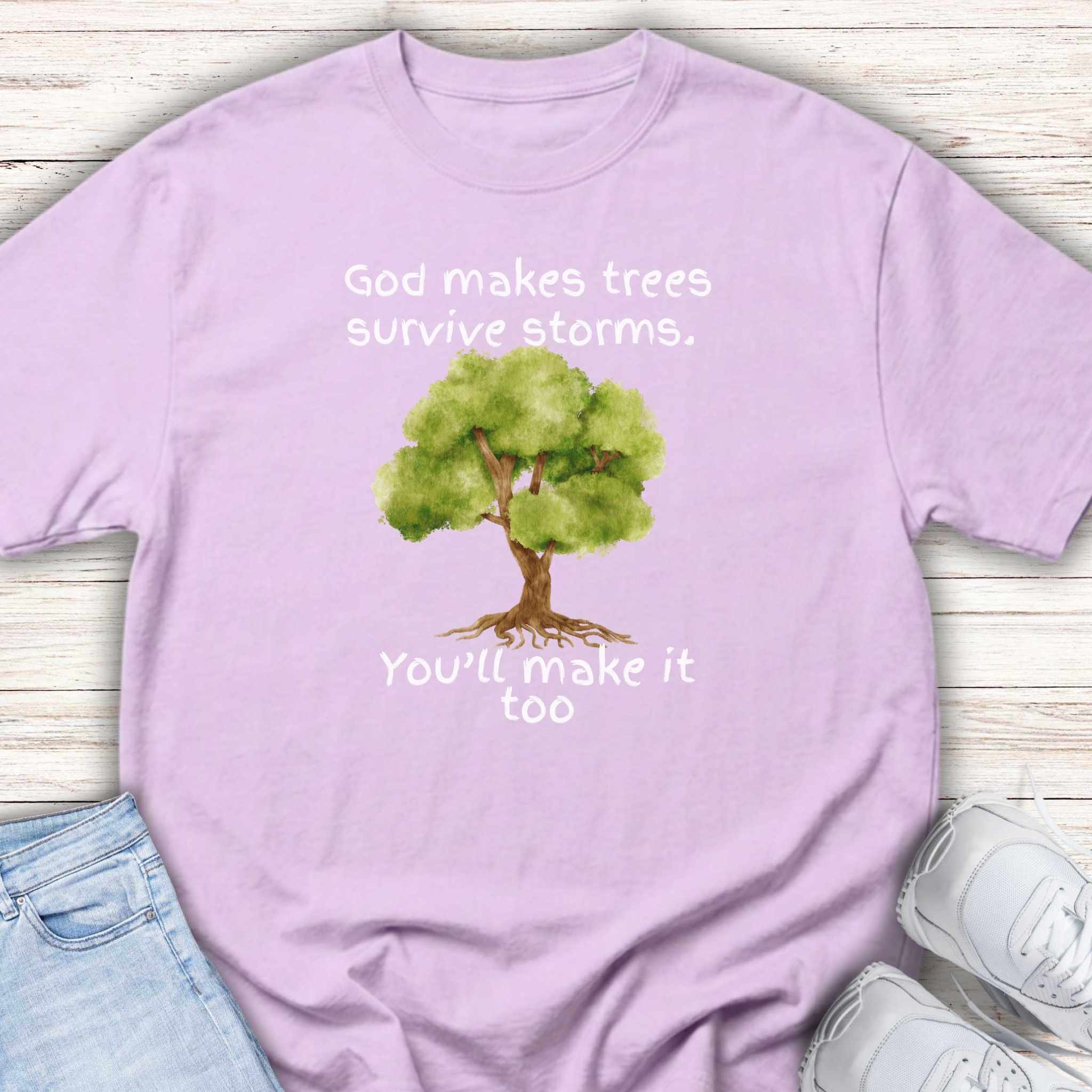 Youth Tee - "God Makes Trees Survive Storms,