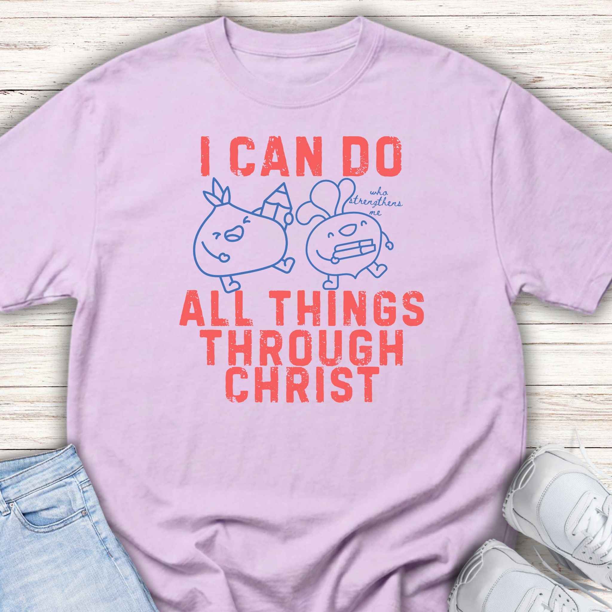Youth Tee — "I Can Do All Things Through Christ"