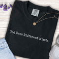 Youth Tee — "God Uses Different Minds" Minimalist Christian Kids T‑Shirt