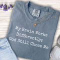 Youth Tee — "My Brain Works Differently; God Still Chose Me" Inspirational Christian Shirt