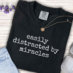 Youth Tee - "easily distracted by miracles" Inspirational Kids T-Shirt