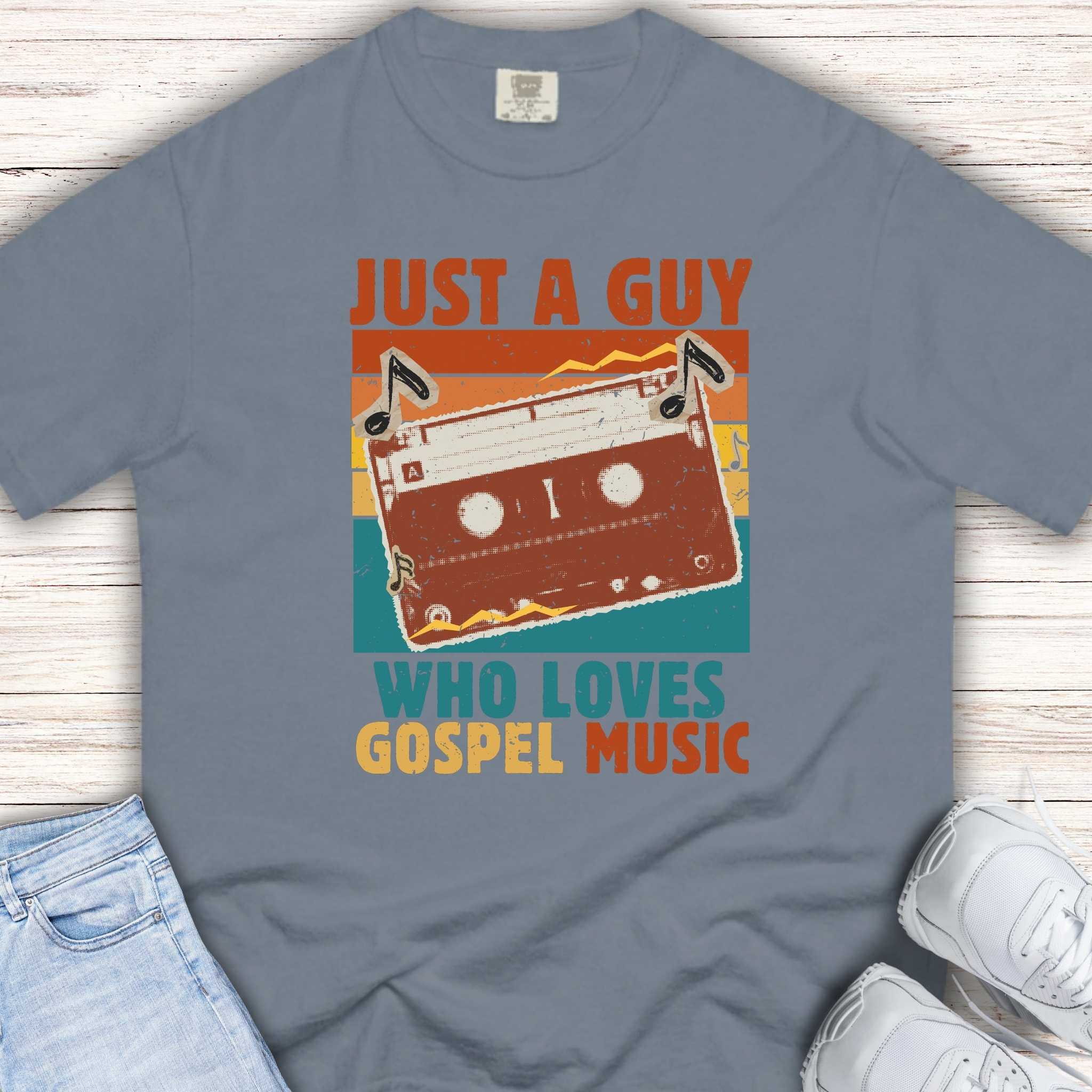 Youth Tee – “Just A Guy Who Loves Gospel Music” Retro Tee