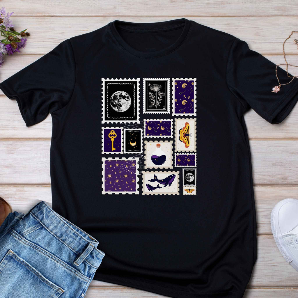 Kids Galaxy Stamp Patch Tee -Astronomy tee