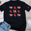 Kids Strawberry & Bow Graphic Tee — Cute Pink Bows, Fresh Fruit Design