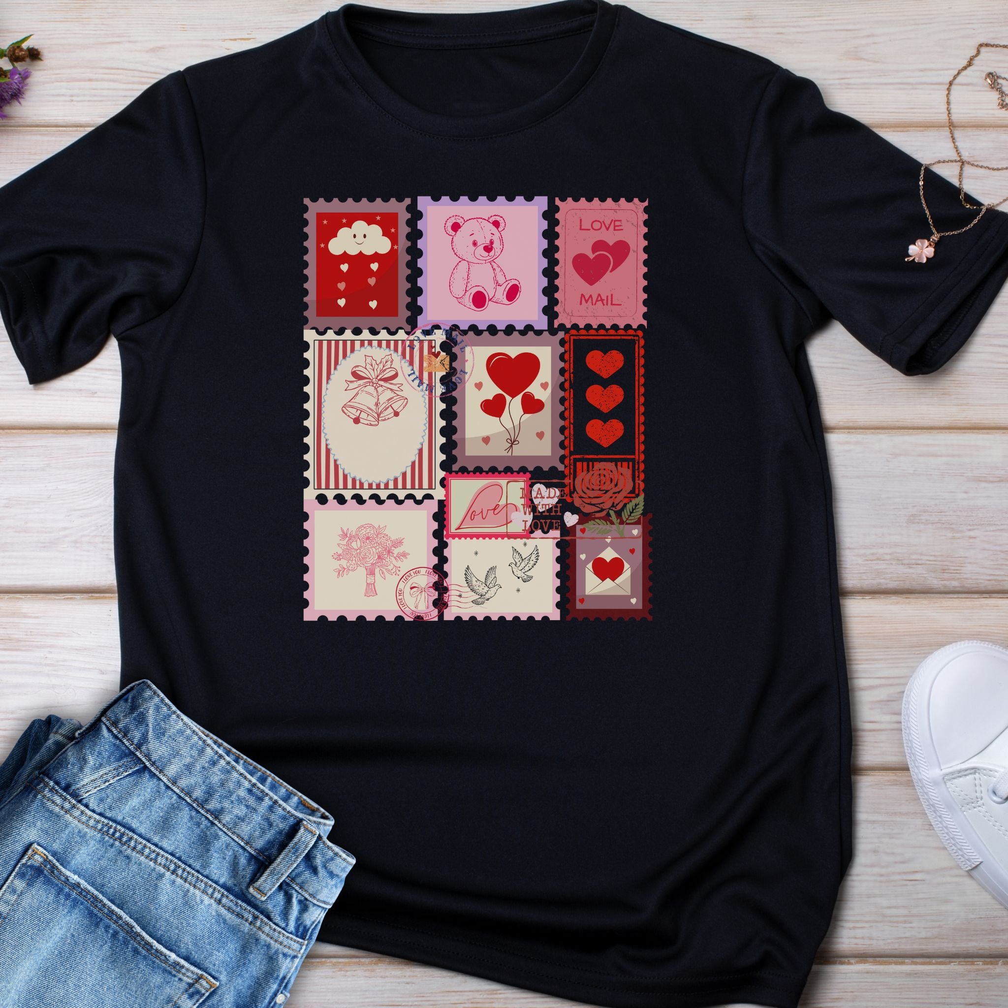 Kids Valentine Stamps Heavy Cotton™ Tee