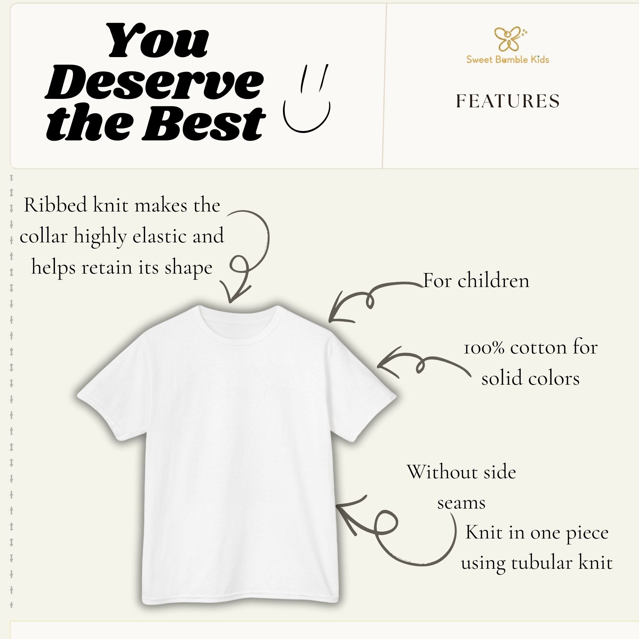 Kids Tee —"He leads me beside the still waters' Quote