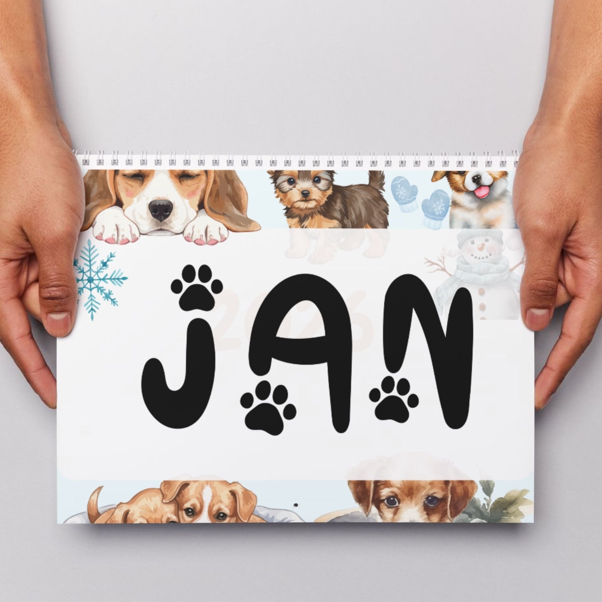 Watercolor Dogs Kids Calendar 2026 Wall Calendar | Cute Puppy Illustrations