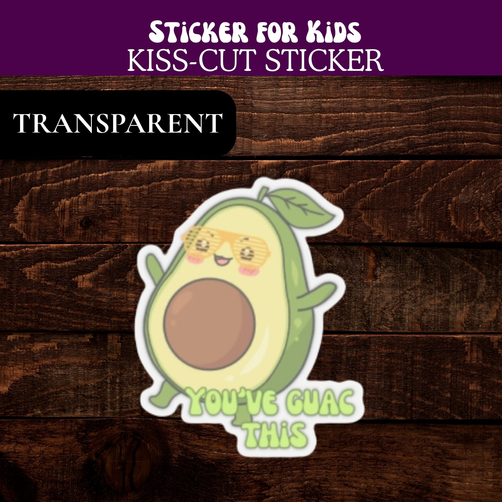 Cute Avocado "You've Guac This" Motivational Sticker