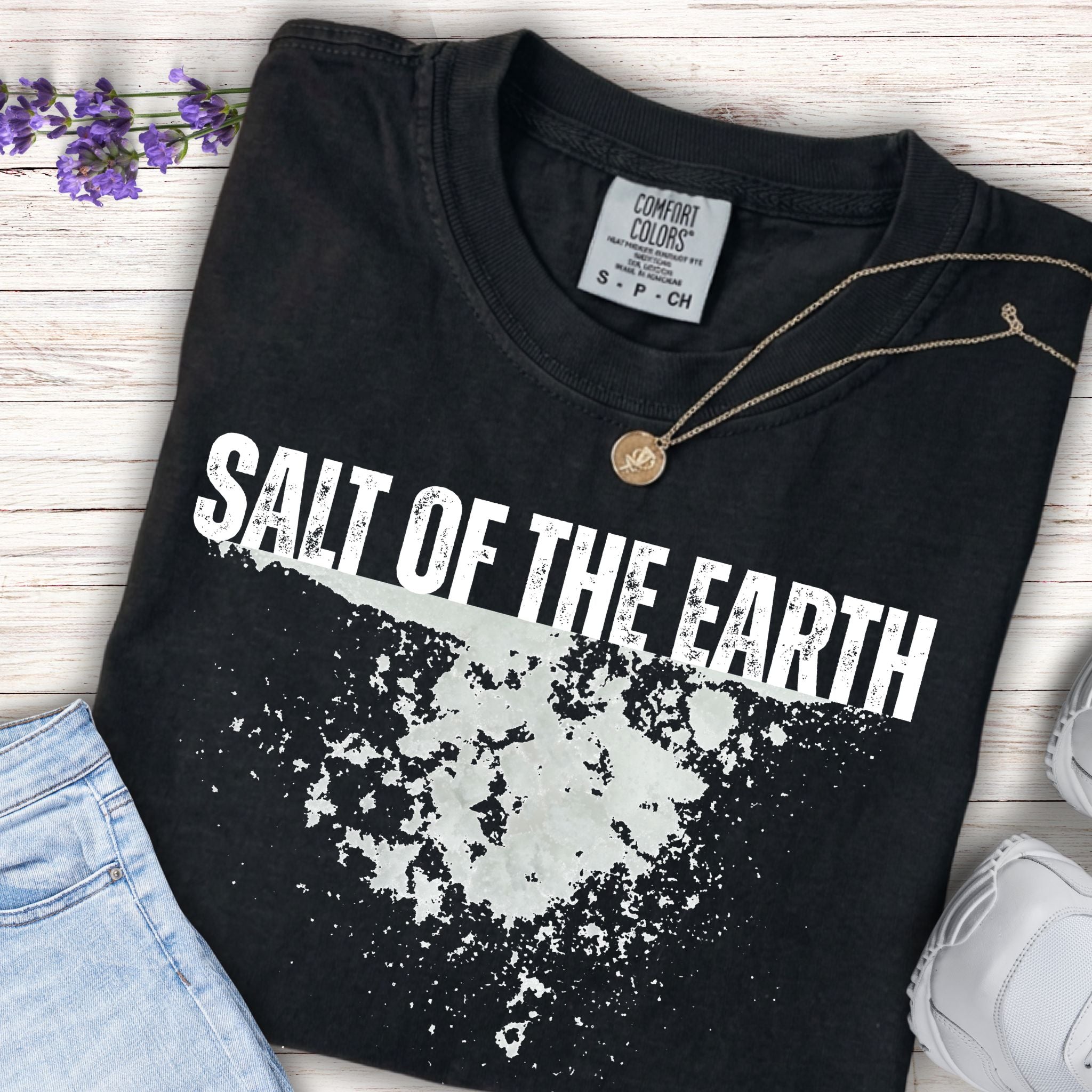 Youth Tee — "Salt of the Earth" Distressed Graphic Tee