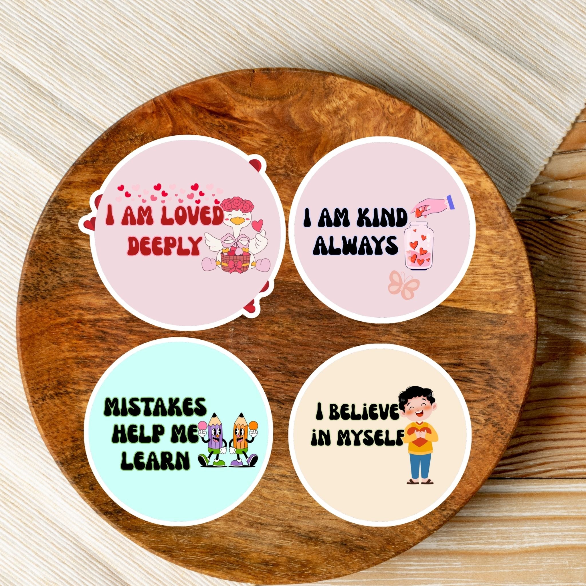 Affirmation Sticker Sheet — Positive Self‑Talk Motivational Decals